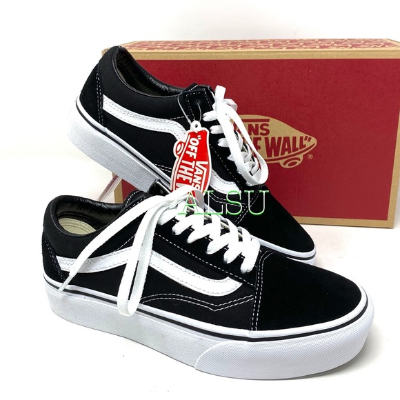 VANS Old Skool Platform Suede Black White Women’s Size 6.5 VN0A3B3UY28 - Picture 8 of 10
